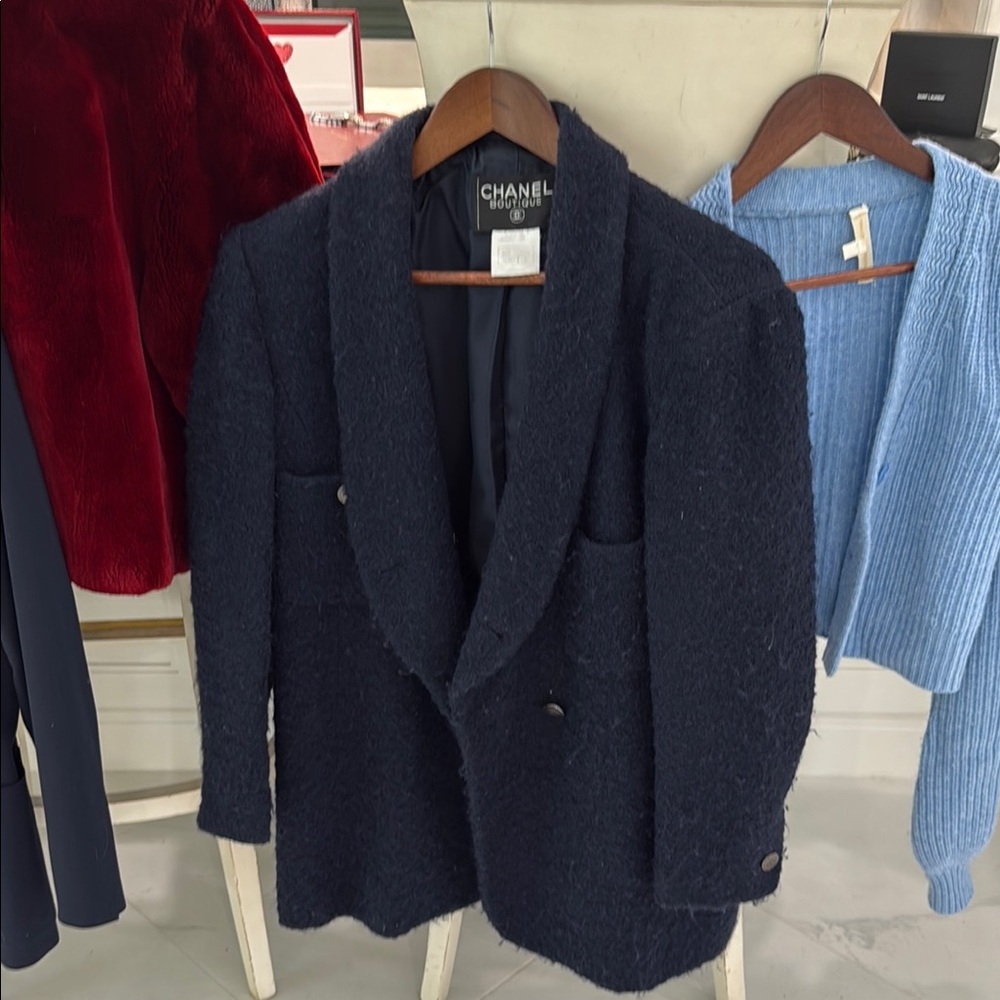 Chanel Women's Navy Wool Jacket